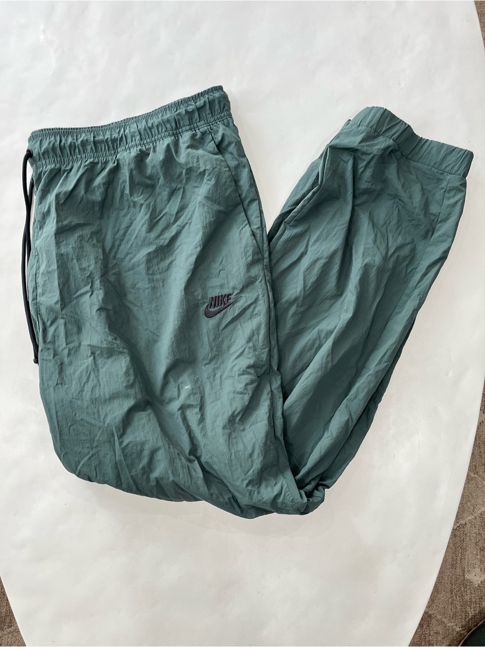 Nike Tech Woven Windbreaker Pull On Jogger Pants Sage Green XXL